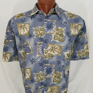 St. John's Bay Tiki Aloha Palm Casual Hawaiian 2XL